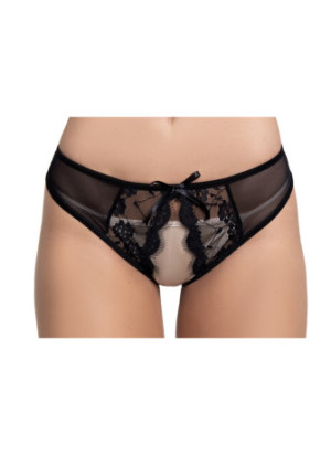 Culotte noire ouverte - MAL115BLK